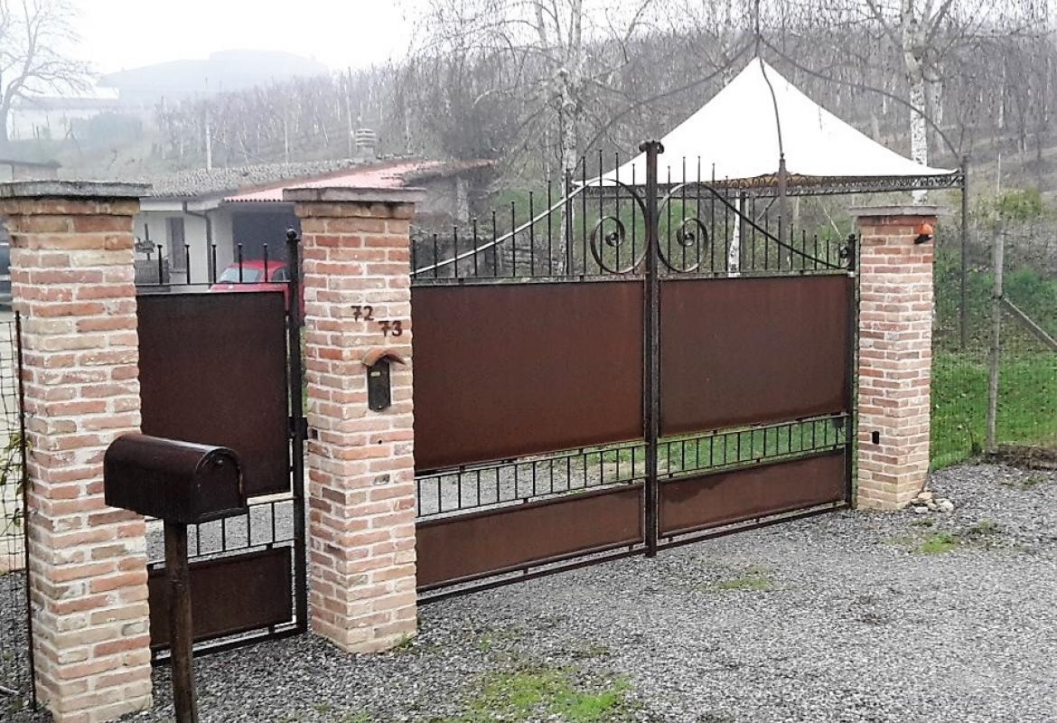 Cancello ferro ossidato