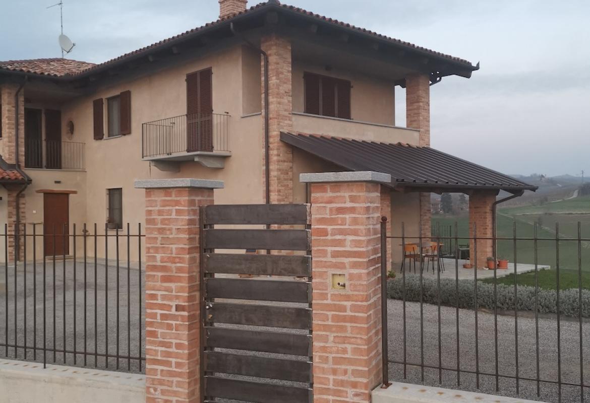 Portina pedonale a doghe grezza