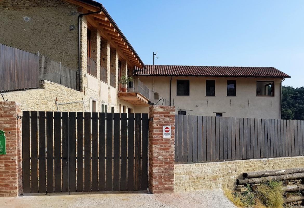 Cancello in lamiera corten 2