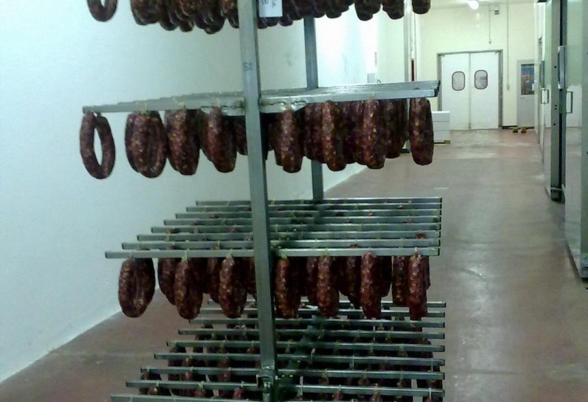 carrello alimentare in acciaio INOX