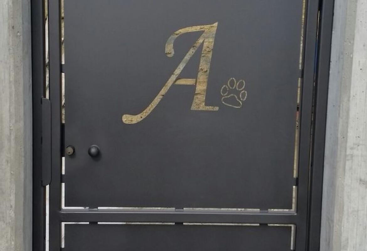 Portina pedonale in lamiera